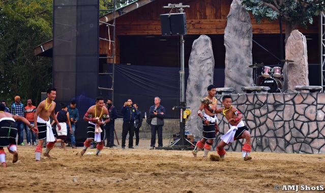 DSC_2799 Angami tribe performing their Indigenous Game - Khwe Mele Pwe Kejo.
