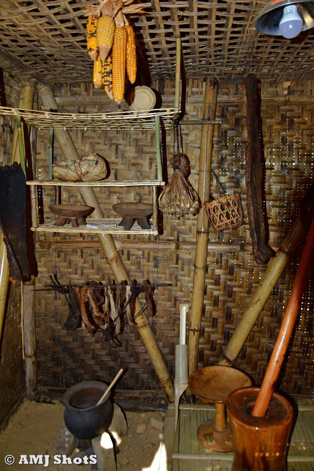 DSC_3796 Inside of a traditional Naga hut.